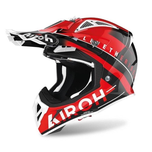 Casco Airoh Aviator Ace Amaze Rojo Brillo