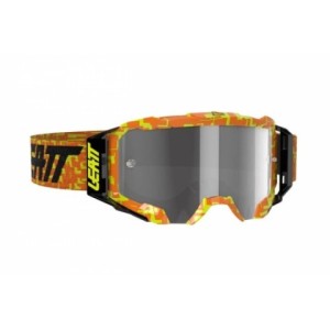 GAFAS LEATT BRACE VELOCITY 5.5 NEON NARANJA LIGHT GRIS 58